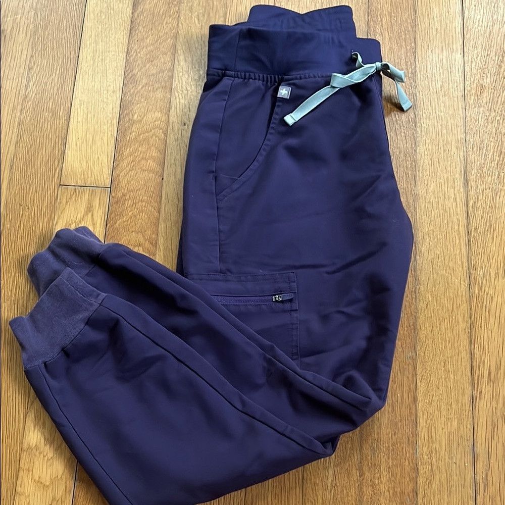 FIGS Purple Jogger Pants with Drawstring
